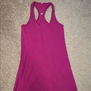 lululemon magenta racer back rank